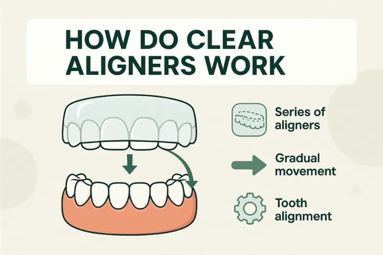 An expalanation of a process that how clear aligners work