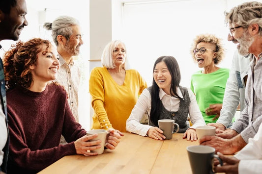 People of different ages after teeth alignment with clear aligners