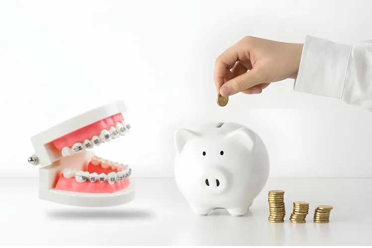 An image deptics the cost of clear aligners