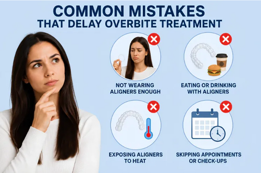 A girl wondering about common mistakes in overbite treatment.