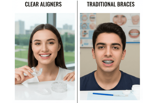 Clear aligners vs Braces