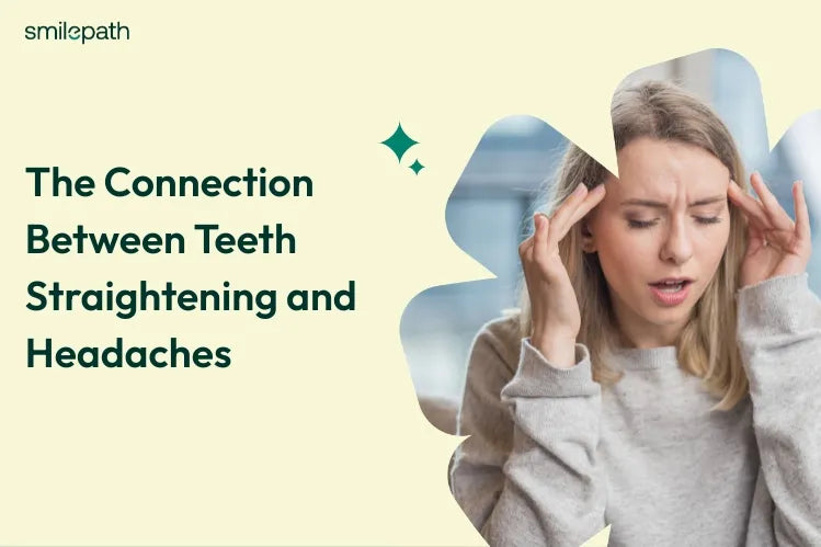 Woman holding her hand with both hands, appearing anxious and in pain from an unbearable headache