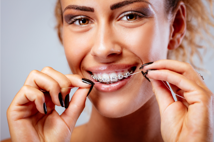 Girl with braces