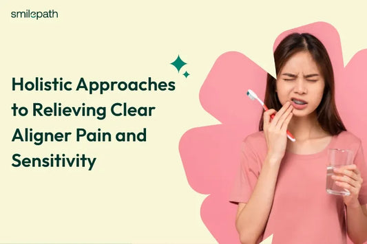 A woman brushing teeth with teeth sensitivity