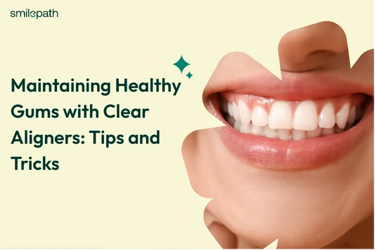 A girl smiling with healthy gums 