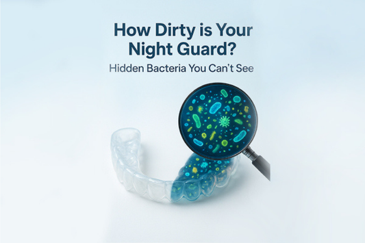 Night Guard showing hidden bacteria