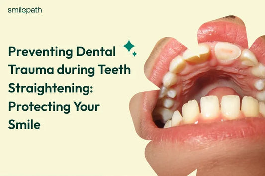 A close up of dental trauma