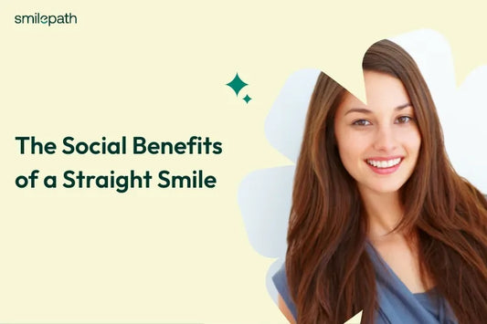 A girl smiling and showing her beautifully aligned smile