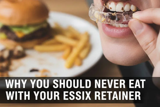Eating with a retainer