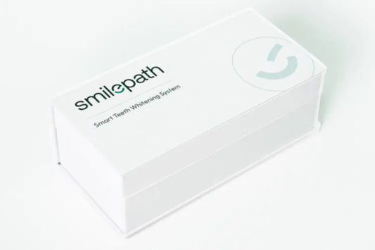 Smilepath Teeth Whitening Kit placed on a plain background.