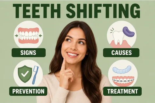 A girl wondering what the “Teeth shifting signs, causes, prevention, and treatment " are.