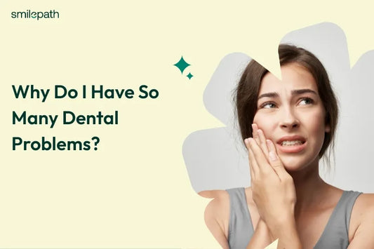 Woman experiencing a toothache, touching her cheek in pain, highlighting dental health problem