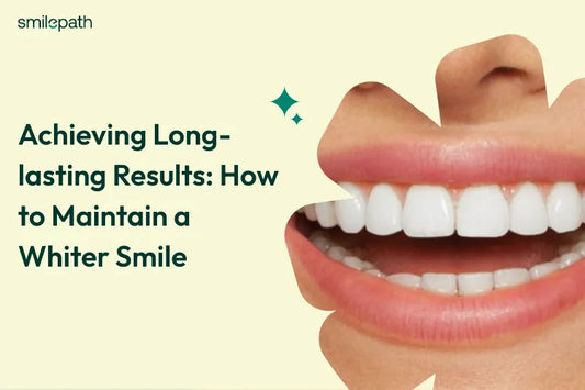 A woman smiling with white teeth